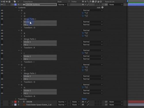 آموزش متحرک سازی حاشیه نورانی متن در افترافکت